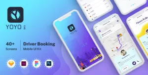 YOYO CAB - Driver Booking UI kit for Mobile App