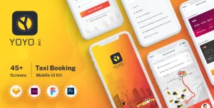 YOYO CAB - Taxi Booking UI kit for Mobile App