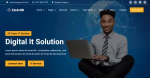 Zaahir -  IT Solution & Technology Business Service Website Template