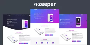 Zeeper - App Landing Page HTML
