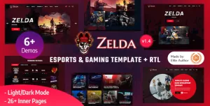 Zelda - eSports & Gaming Bootstrap 5 Template