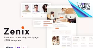 Zenix - Business Consulting HTML Website Template