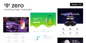 ZERO - App Landing Page