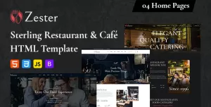 Zester - Restaurant and Cafe HTML5 Template
