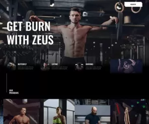 Zeus - Gym & Fitness Elementor Template Kit