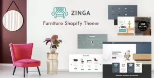 Zinga  Interior Store, Furniture Shopify Theme
