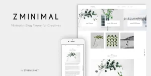 ZMinimal - Minimalist Blog Theme for Creatives