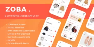 Zoba - E-Commerce Mobile App UI Kit