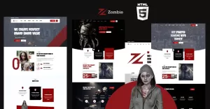 Zombie Scary Party And Halloween HTML5 Website Template
