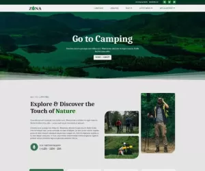 Zona - Camp Ground & Adventure Elementor Template Kit