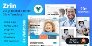 Zrin - Doctor Medical & Dental Clinic Vue Nuxtjs with Strapi 4 Template