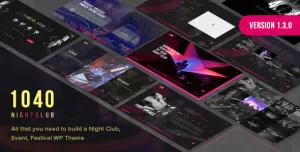 1040 Night Club - DJ, Music Festival WordPress Theme