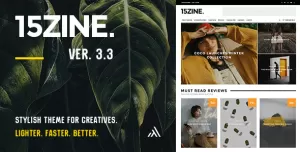 15Zine  Magazine Newspaper Blog News WordPress Theme