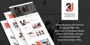 3D Digital Agency - Multi Purpose Creative Template.