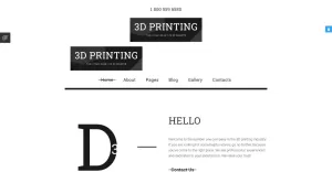3D Printing Joomla Template