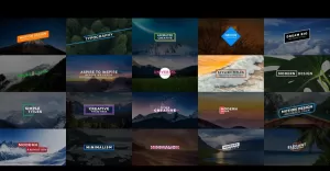 40 Essential Titles - Miscellaneous After Effects Templates
