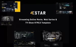4K Star - Entertainment HTML5 Template - TemplateMonster
