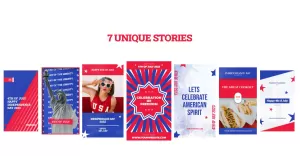 4th of July Instagram Stories After Effects Template