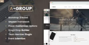 A-Group -  Business Company WordPress theme