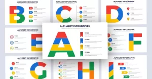 A to Z Alphabet Infographic Keynote Template