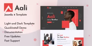 Aali - Joomla 5 Personal Portfolio & Resume Template