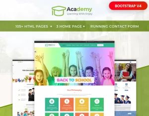 Academy - Education, Learning Courses & Institute Website Template
