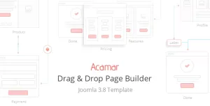 Acamar — Tiled Layout and Clean Design Responsive Joomla Template