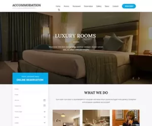 Accommodation WordPress theme for house rent hotel resort bookings