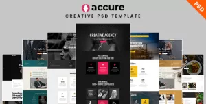 Accure - Creative Multi Purpose PSD Template