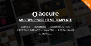 Accure - Multi Purpose Bootstrap 4 HTML Template