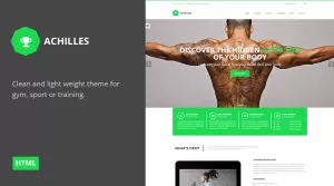 Achilles - Gym Fitness HTML Theme