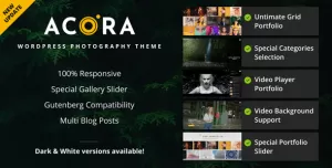 Acora - Photography WordPress Theme