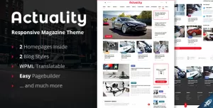 Actuality - Blog & Magazine WordPress Theme