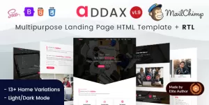 Addax - Multi-Purpose Landing Page Bootstrap 5 Template