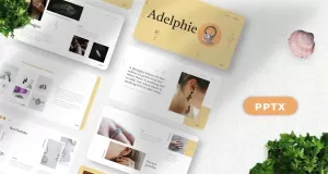Adelphie  - Jewelry Product Powerpoint - TemplateMonster