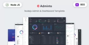 Adminto - NodeJS Admin & Dashboard Template