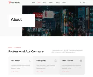 AdsBoard – Billboard & Outdoor Advertising Agency Elementor Template Kit