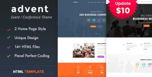 Advent - Conference & Event HTML Template
