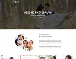 Aerial - Wedding Photography Website Template
