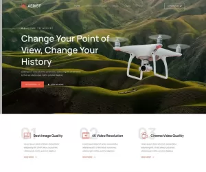 Aerist - Drone Aerial Video & Photography Elementor Template Kit