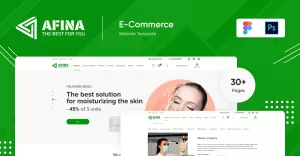 Afina E-commerce Design Template Figma Photoshop