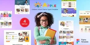 AforApple - School, Kids Education Center Figma Template