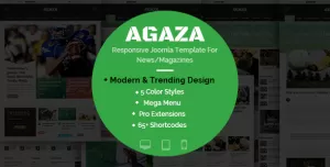 Agaza - Joomla Template For News/Magazines
