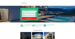 Agência imobiliária - modelo Unbounce - TemplateMonster