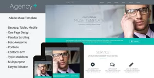 AgencyPlus - One Page Multi-Purpose Muse Template