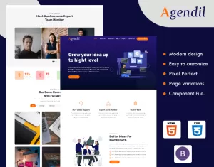 Agendil - Corporate Business HTML Website template