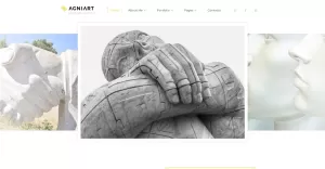 Agniart Sculptor Photo Gallery Website Template