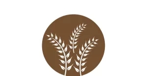 Agriculture wheat rice food logo v27 - TemplateMonster