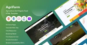 AgriFarm - Agriculture And Organic Food  HTML Template