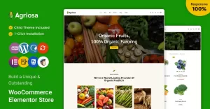 Agriosa - Vegetables, Fruits, and Grocery WooCommerce Elementor Theme